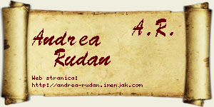 Andrea Rudan vizit kartica